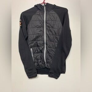 Women’s black windbreaker sweater